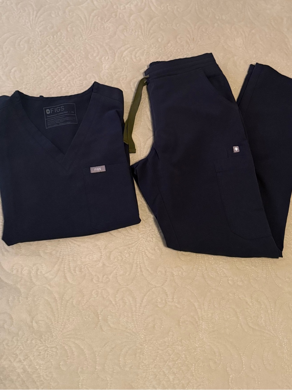 Limited Edition Figs Womenβs Scrub Top and Pants Set
